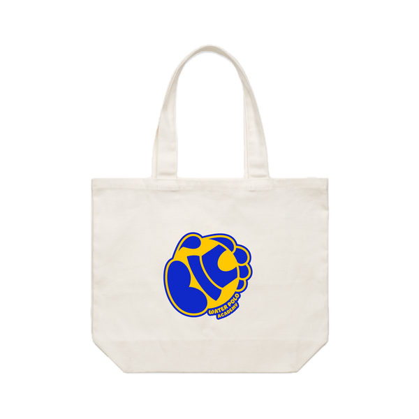 BIC Academy Tote Bag – natural canvas AS Colour shoulder tote with BIC Water Polo Academy logo