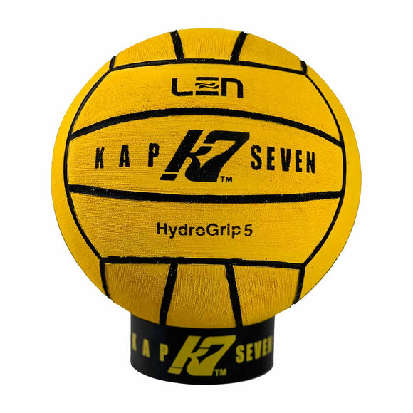 KAP7 Championship HydroGrip Yellow Water Polo Ball Size 5
