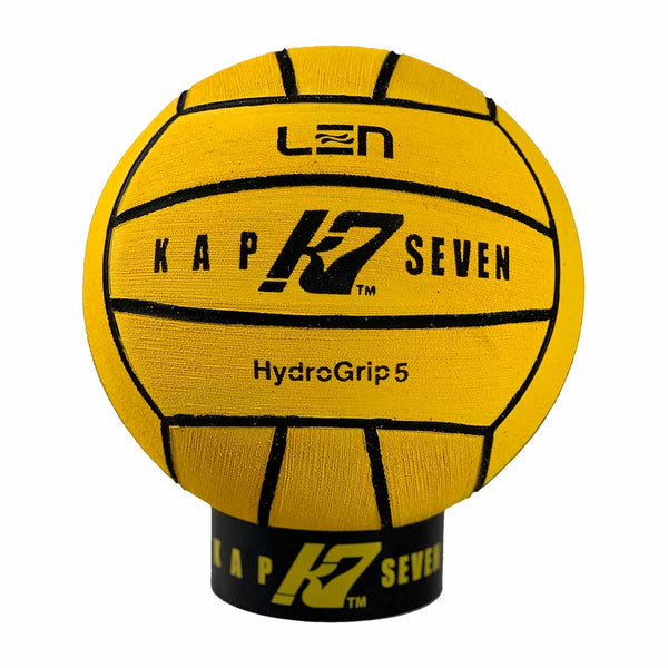 KAP7 Championship HydroGrip Yellow Water Polo Ball Size 5