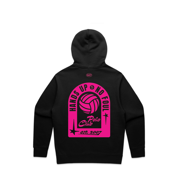 Canberra Cup 2026 Event Hoodie Pink back