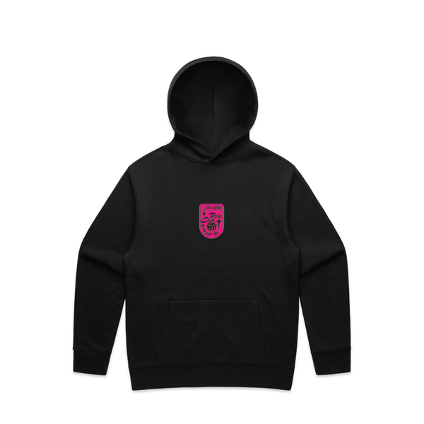 Canberra Cup 2026 Event Hoodie Pink front
