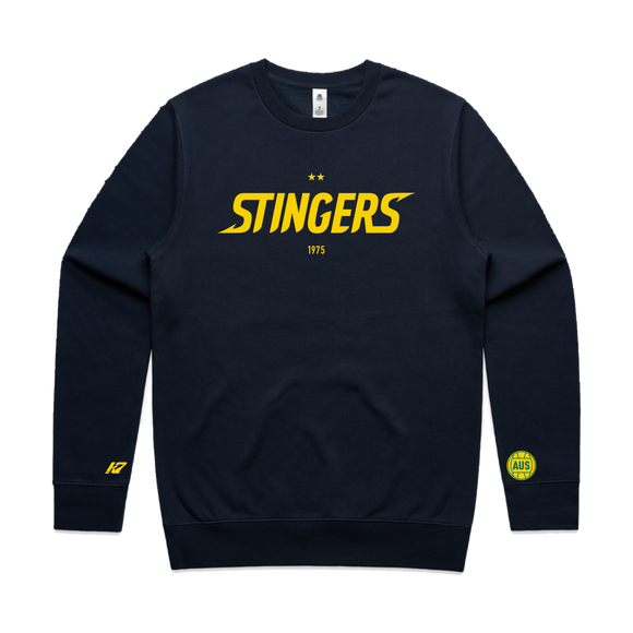 Aussie Stingers Supporter Crew Neck - flat lay
