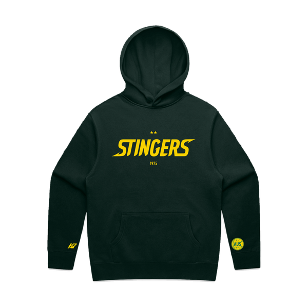 Aussie Stingers Supporter Hoodie - flat lay