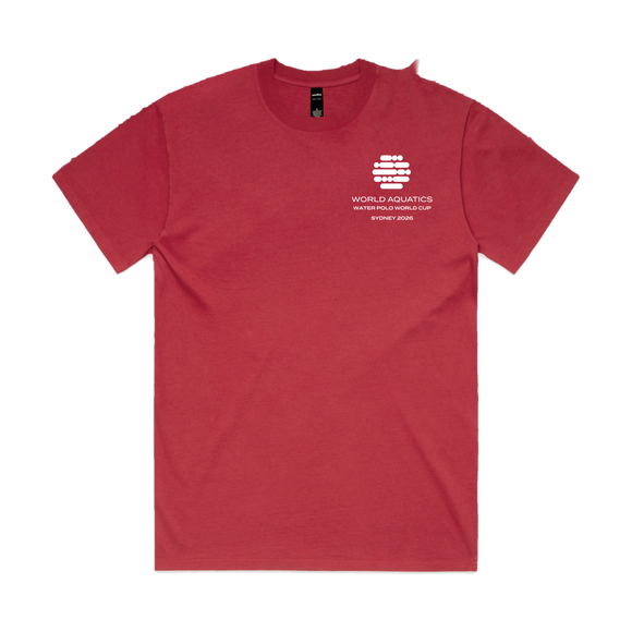 World Cup Event Tee Cardinal Red - flat lay