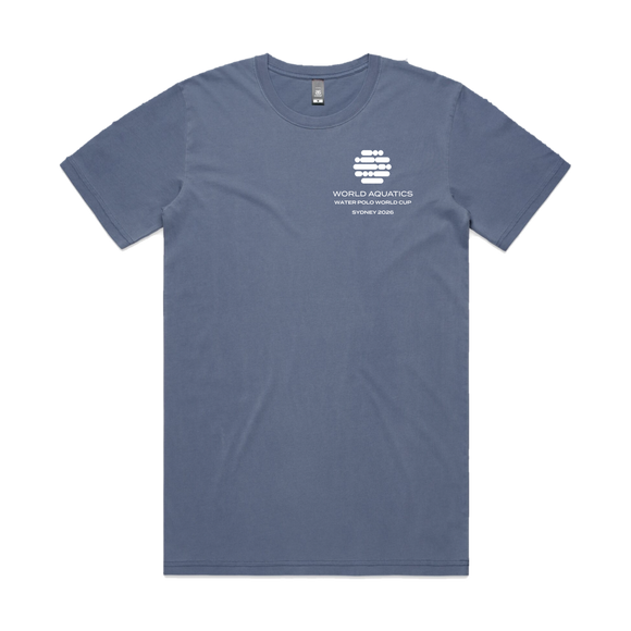 World Cup Event Tee Faded Blue - flat lay