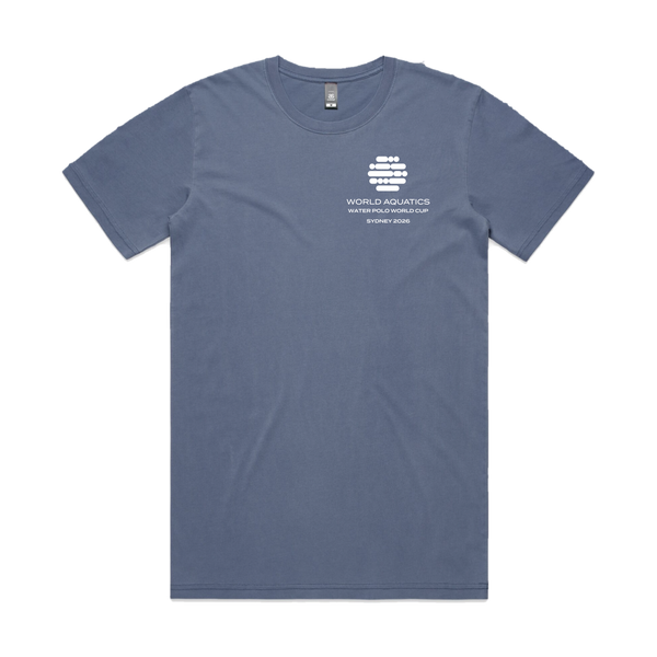 World Cup Event Tee Faded Blue - flat lay