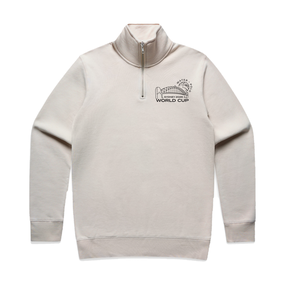 World Cup Event 1/4 Zip Bone - flat lay