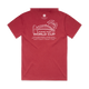 World Cup Event Tee Cardinal Red back