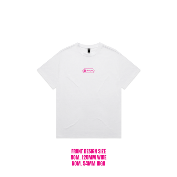 Canberra Cup 2026 Event Tee - White (Pink print) - front