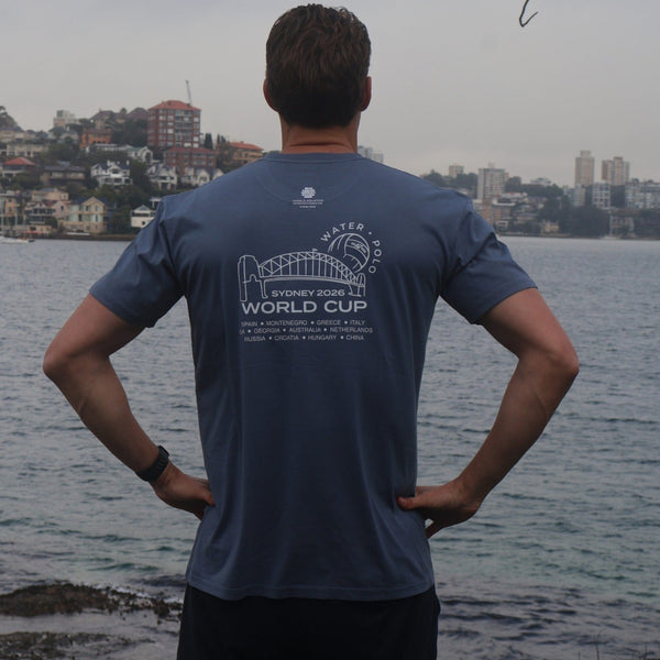 WC Event Tee Faded Blue - back